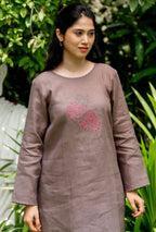 French Mauve Linen Co-ord Set