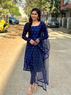 Mokshita Blueberry Kurta Set