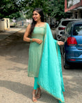 Devishi Aqua Crush Kurta Set