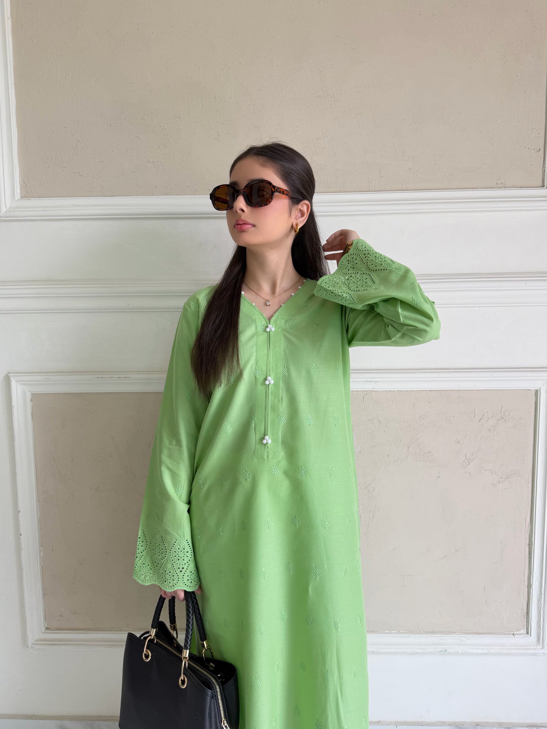 Ova - Fully Embroidered Kurta