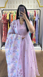 Eirene Lavender Kurti Set