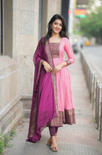 Apoorva Menaka Cotton Temple Anarkali