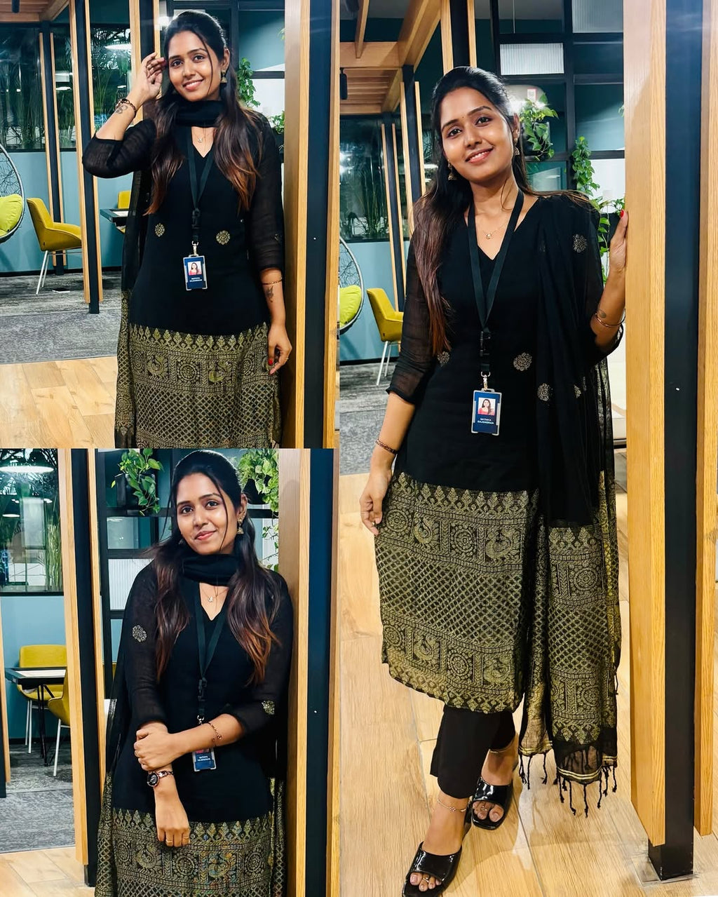 Bhoomika Shrungar Black Raw Silk Suit Set
