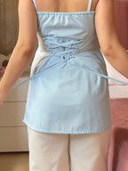 Baby Blue Cotton 2 In 1 Jacket Kurti And Farsi Salvar