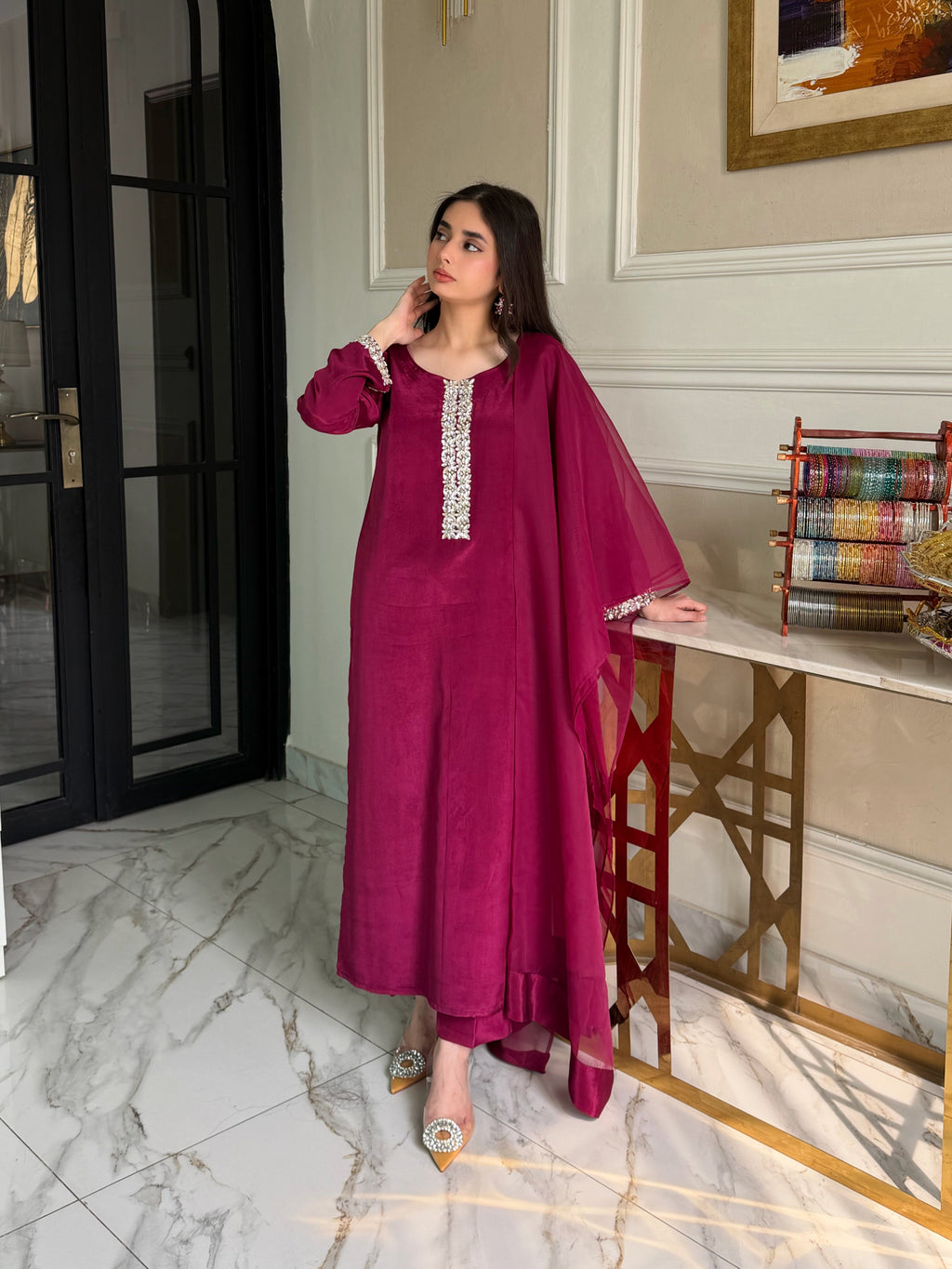 Fiorenza-3 PC Stitched Festive Pret