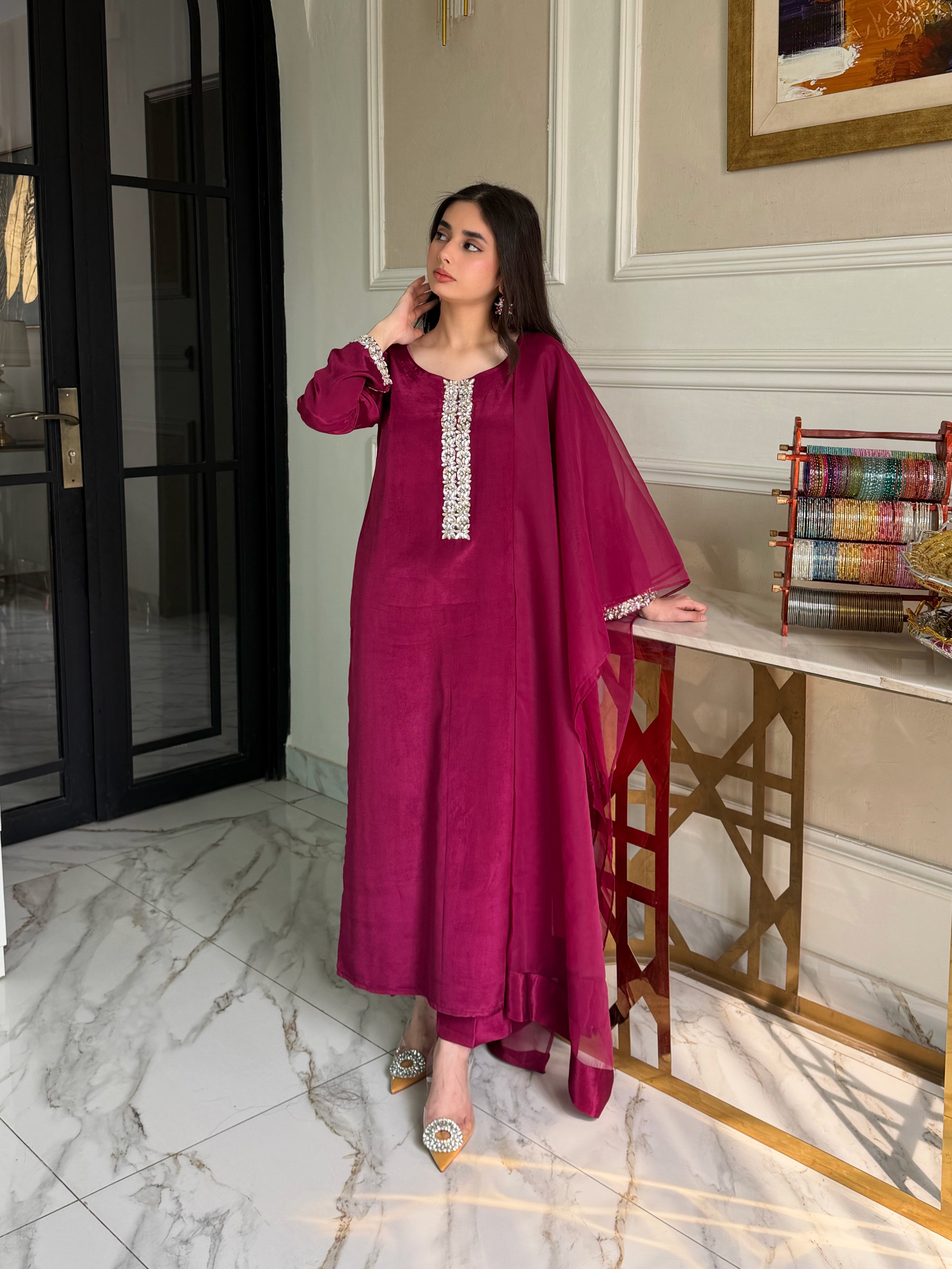 Fiorenza-3 PC Stitched Festive Pret