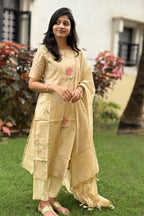 Ira Tissue Silk Kurti Dupatta Set