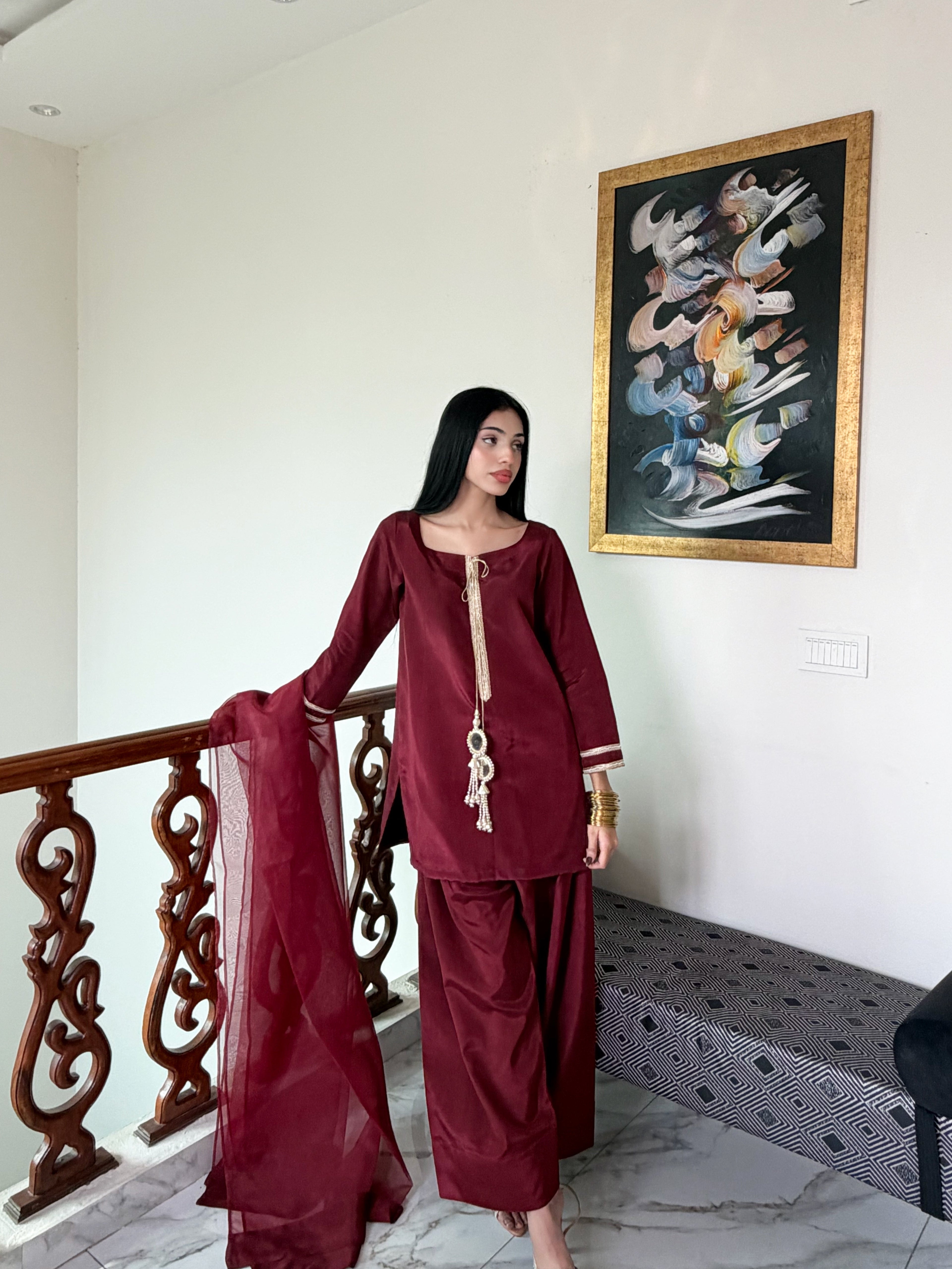 Rosavelle-3 PC Stitched Festive Pret