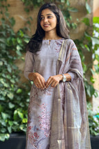 Lilac Wave Kurti and Dupatta