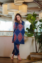 Azure Blue Cotton Co-ord Set