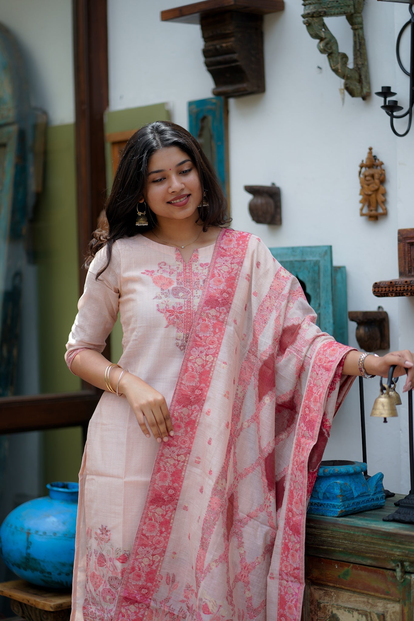Yaazhi Premium kurti and dupatta