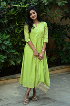Mul cotton A-line Maxi