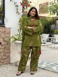 Emrald Green Pink Farshi Salwar set
