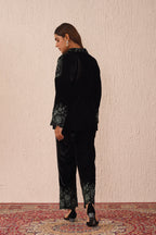 Black Velvet Roses Co-ord Set