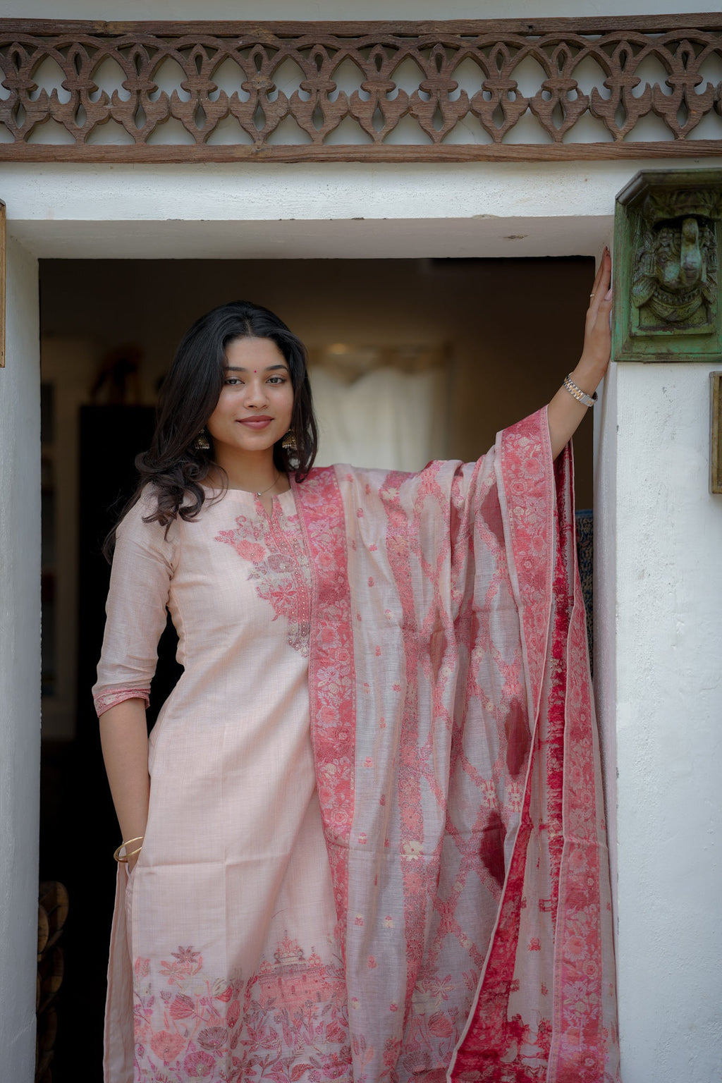 Yaazhi Premium kurti and dupatta
