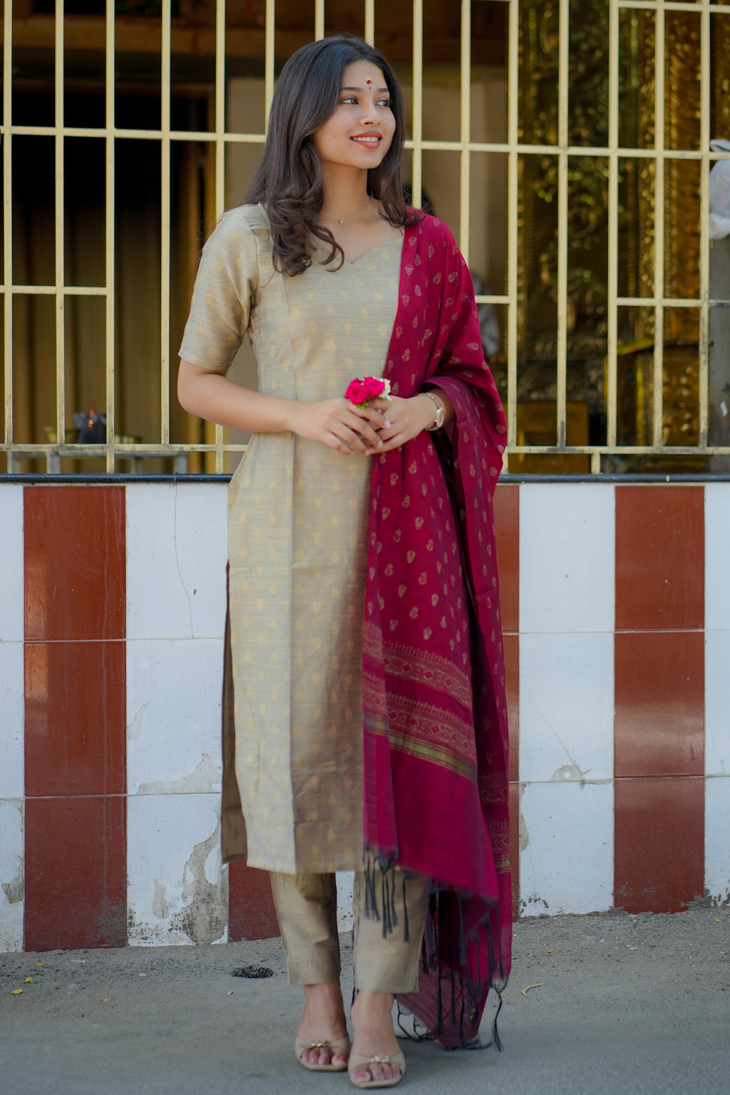 Sand and Scarlet 3 piece suit