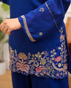 Azure Garden Threadwork Cotton Co-ord
