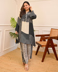 Monochrome Madness Geometric Coins Crepe Co-ord