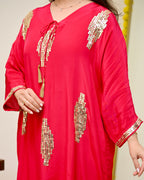 Zareen Rani Natural Crepe Handwork Festive Co-ord
