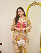 Gulbahar Ivory Modest Cotton Co-ord