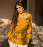 D- Sunflower Farsi Salwar Set With Dupatta