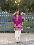 Anvika Fuchsia Bloom Embroidered Kurta Set