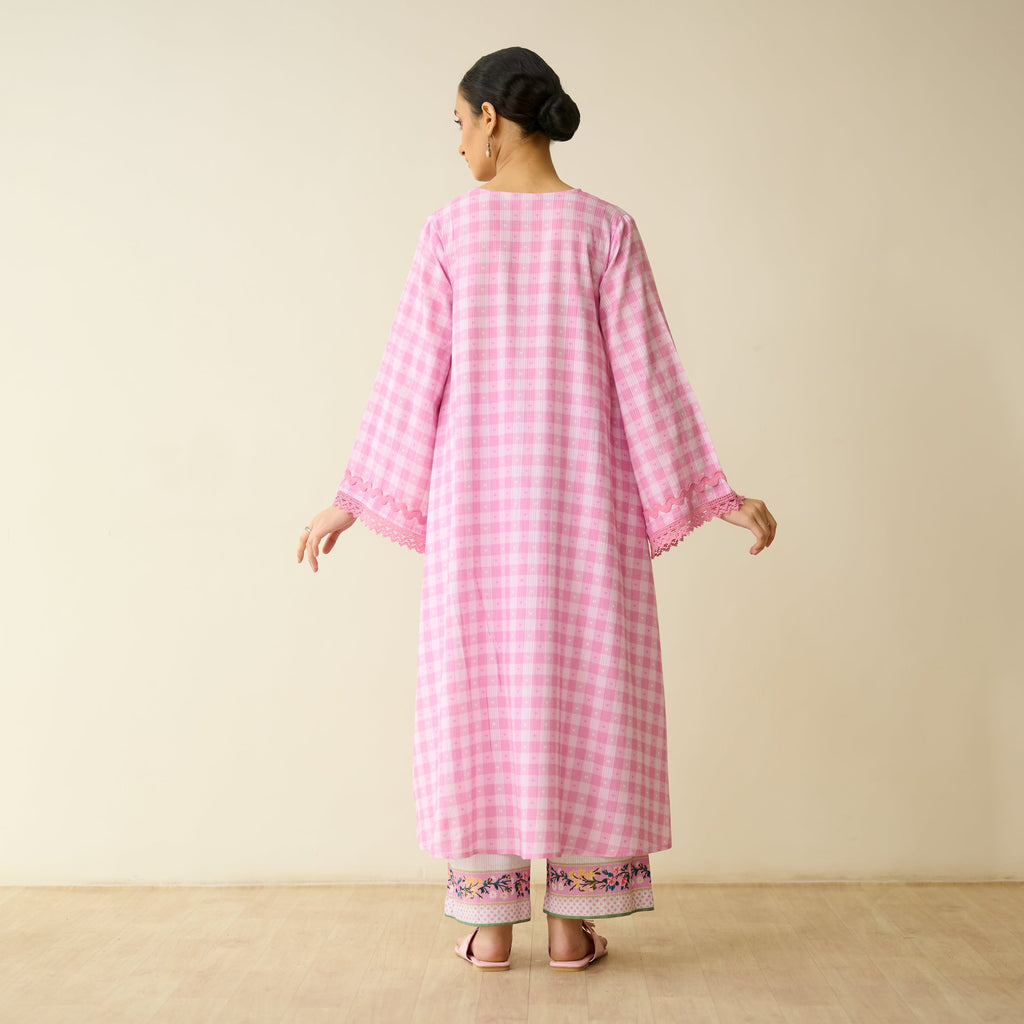 Countryside Seersucker Cotton Kurta Set