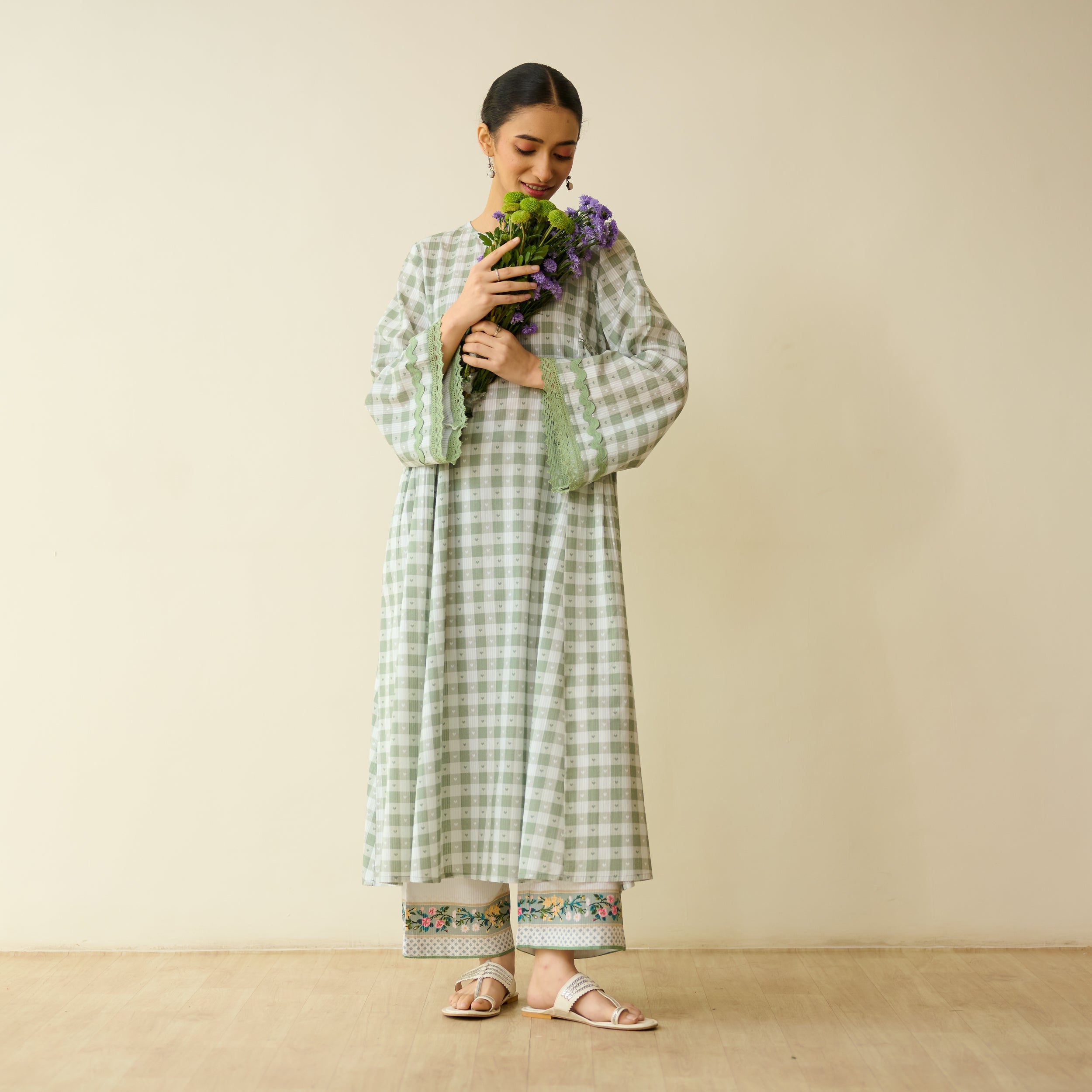 Countryside Seersucker Cotton Kurta Set