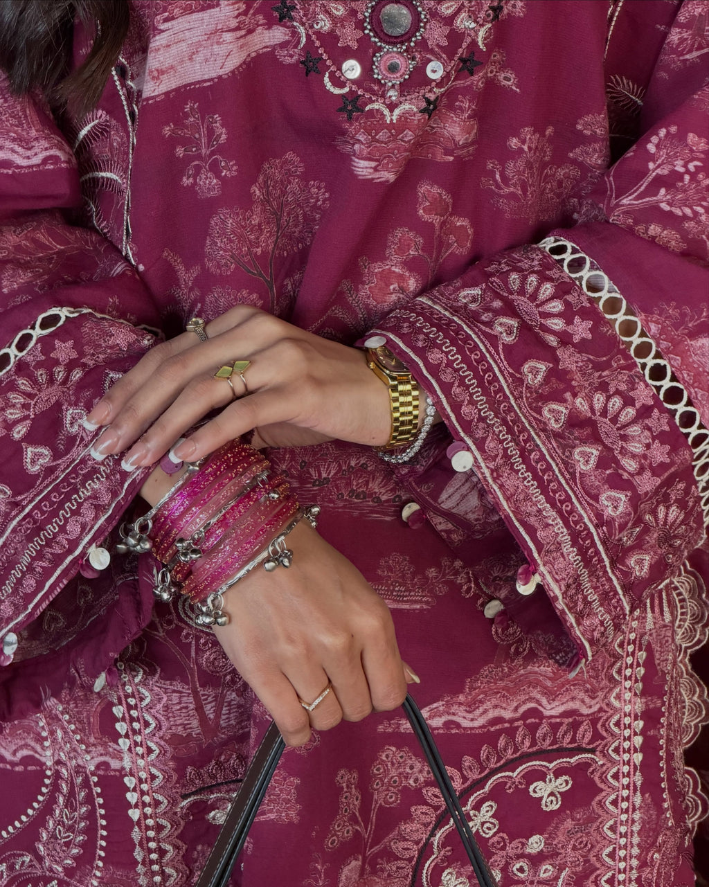 Calista Berry Printed Kurta Palazzo Set