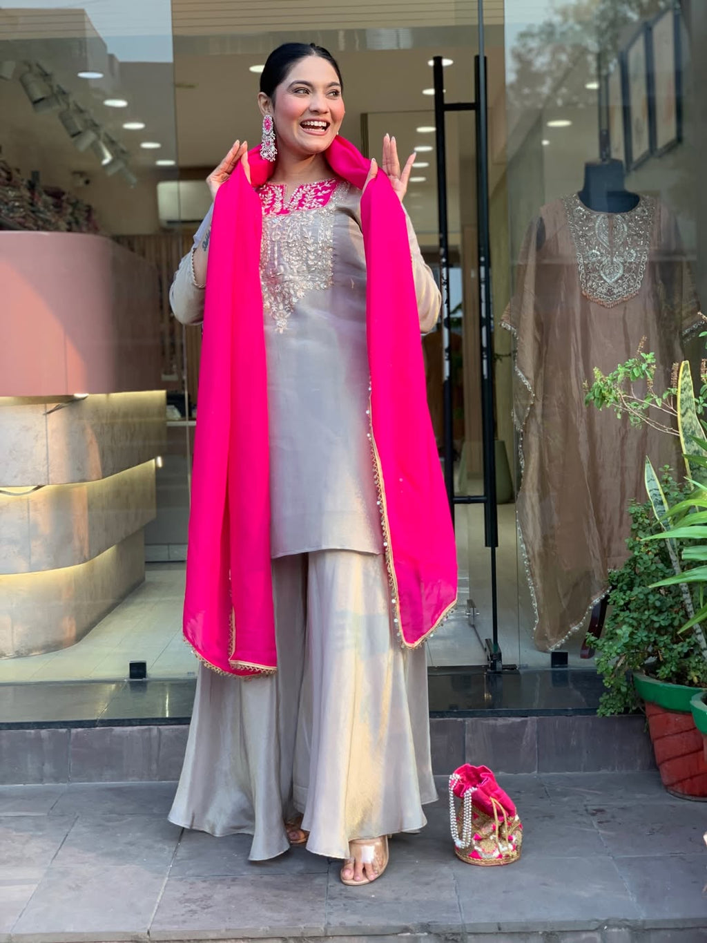 Best pinkish marriage dress