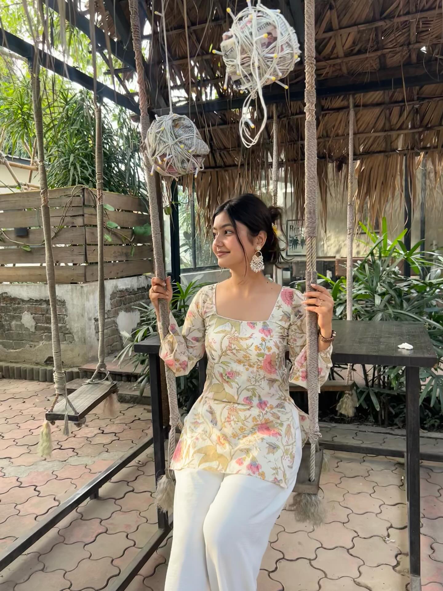 Jaipuri Soft Cotton Rayon Padded Top & Palazzo Set