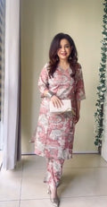 Blush Garden Printed Kurta Set