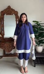 Dora Dori Chic Colorblock Tunic & Trouser Co-ord Set