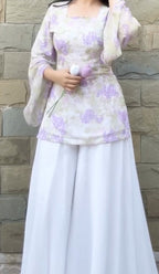 Ayla Noor – Premium Floral Cotton Farshi Suit Set