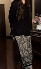 Zarelle Noir Printed Palazzo Co-Ord Set