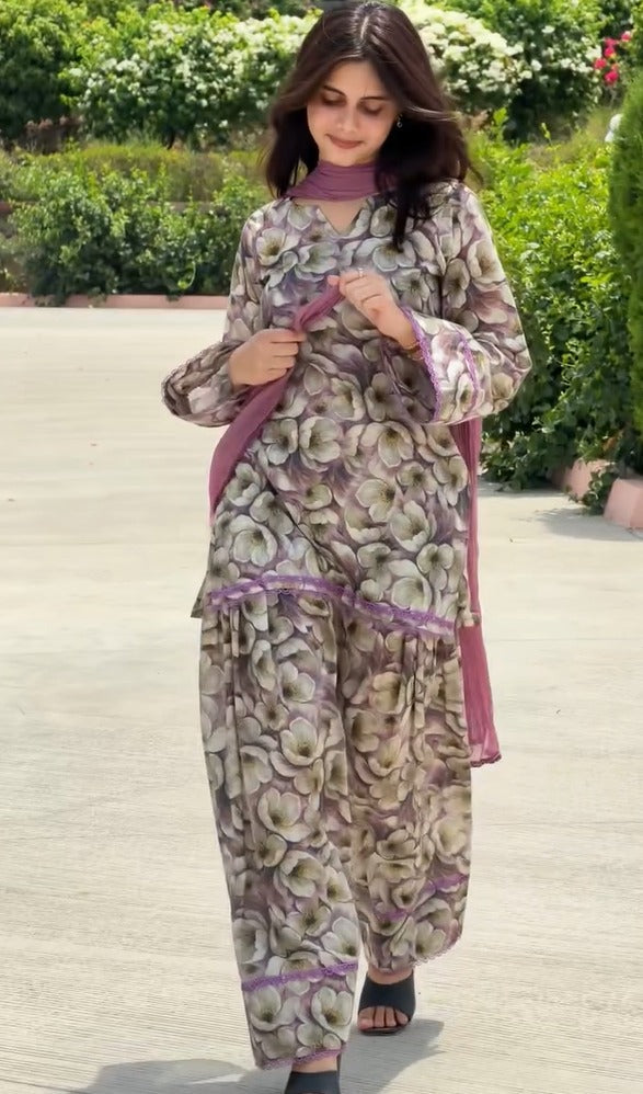 Zunaira Floral Printed Suit Set