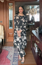Black Floral Co-Ord Set