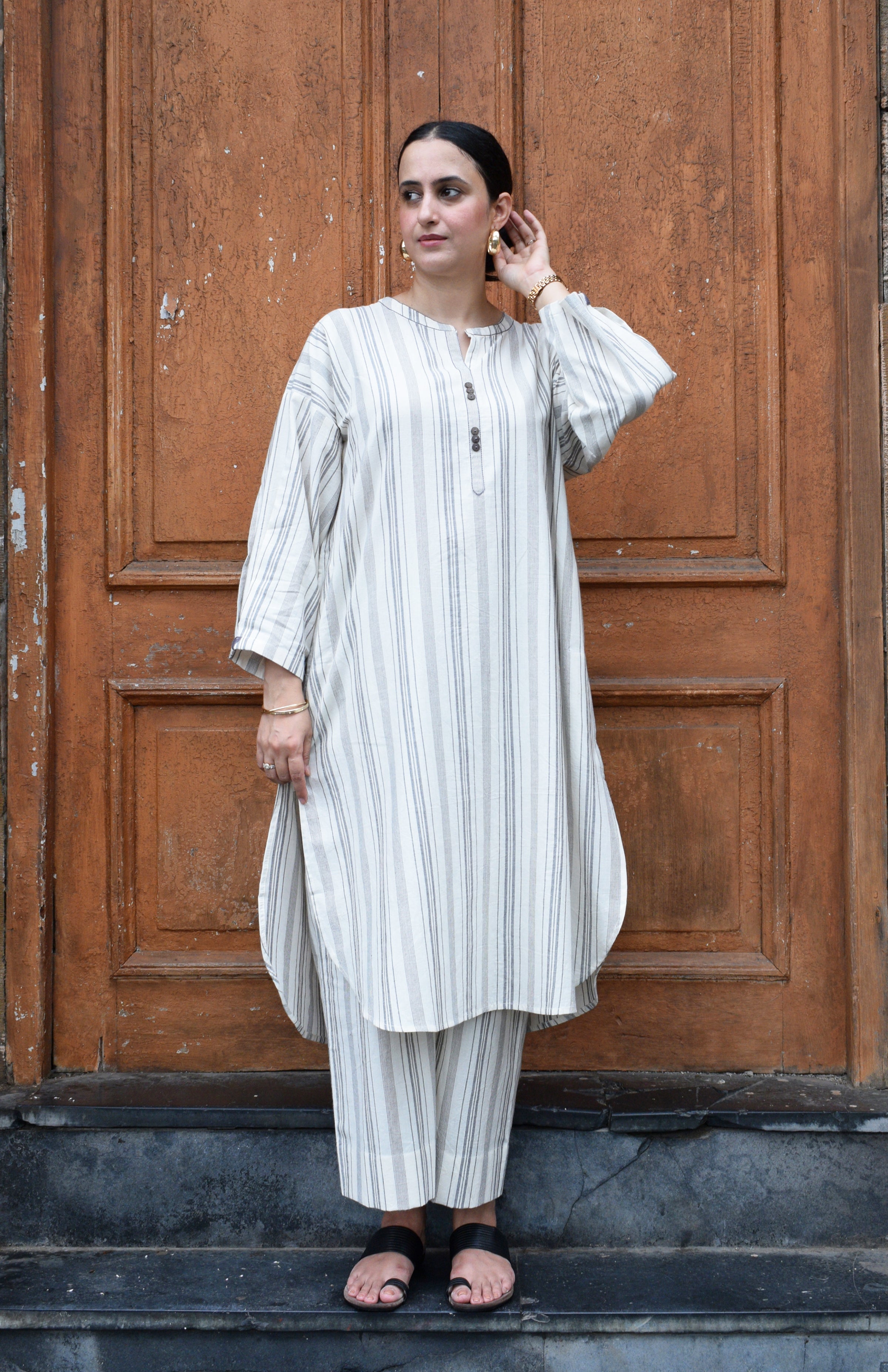 Salt and Pepper Antifit Co-ord Set