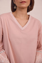 Blush Pink Embroidered Co-ord Set