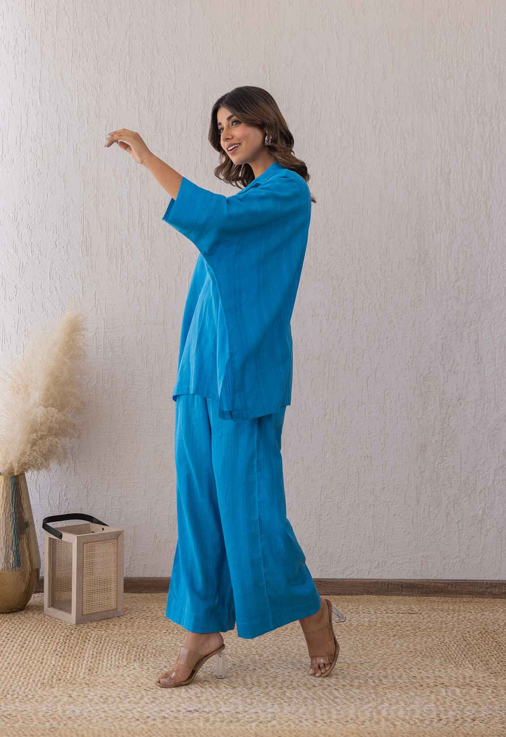 ELECTRIC BLUE SOLID COORD SET