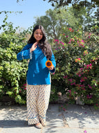 Neel Pushp Farshi Salwar Set
