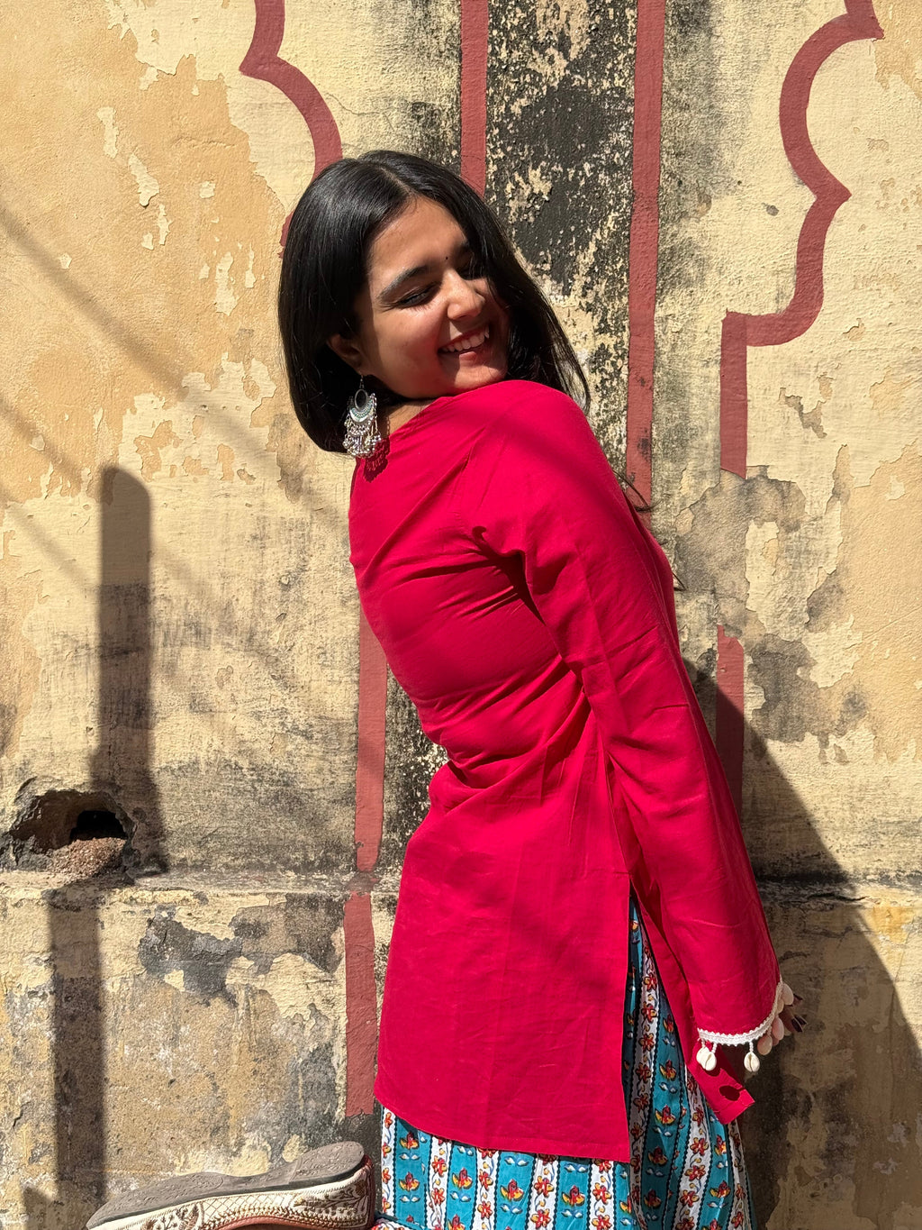 Gulrani Contrast Farshi Salwar Set
