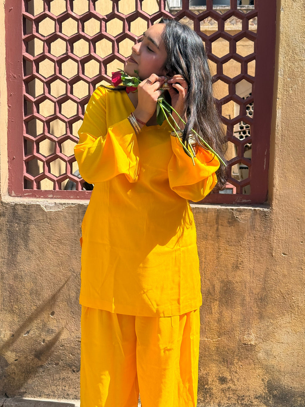 Sunshine Yellow Farshi Salwar Set