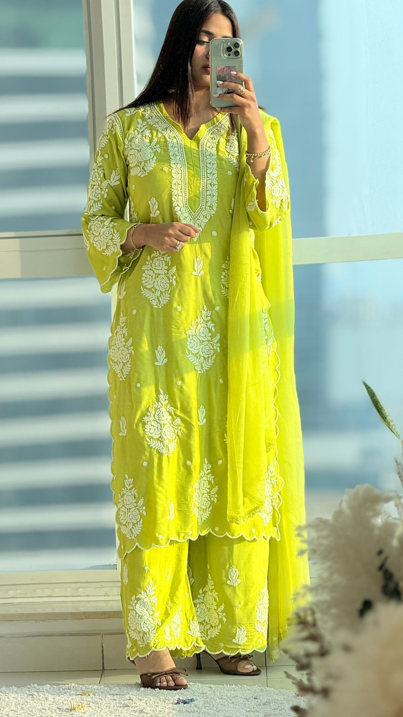 Kiyana Luxury Rose Muslin Set